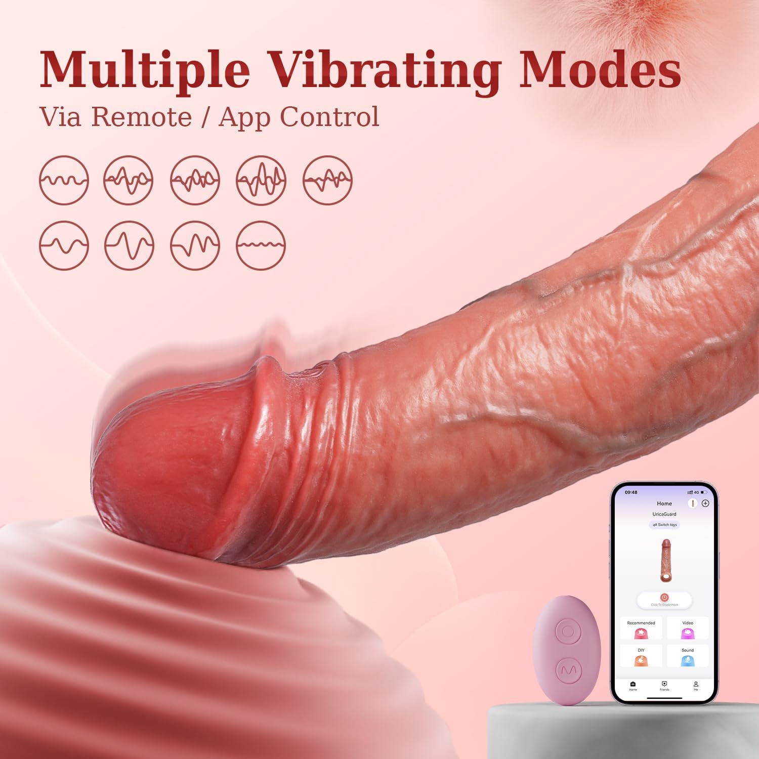ThickThrill Vibrating Penis Sleeve Extender - Vixen | Nova Network