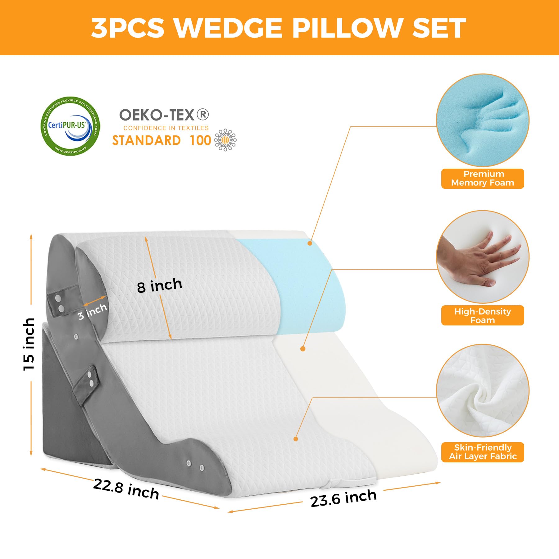 Three - Piece Couples Intimate Support Wedge Set - Vixen | Nova Network