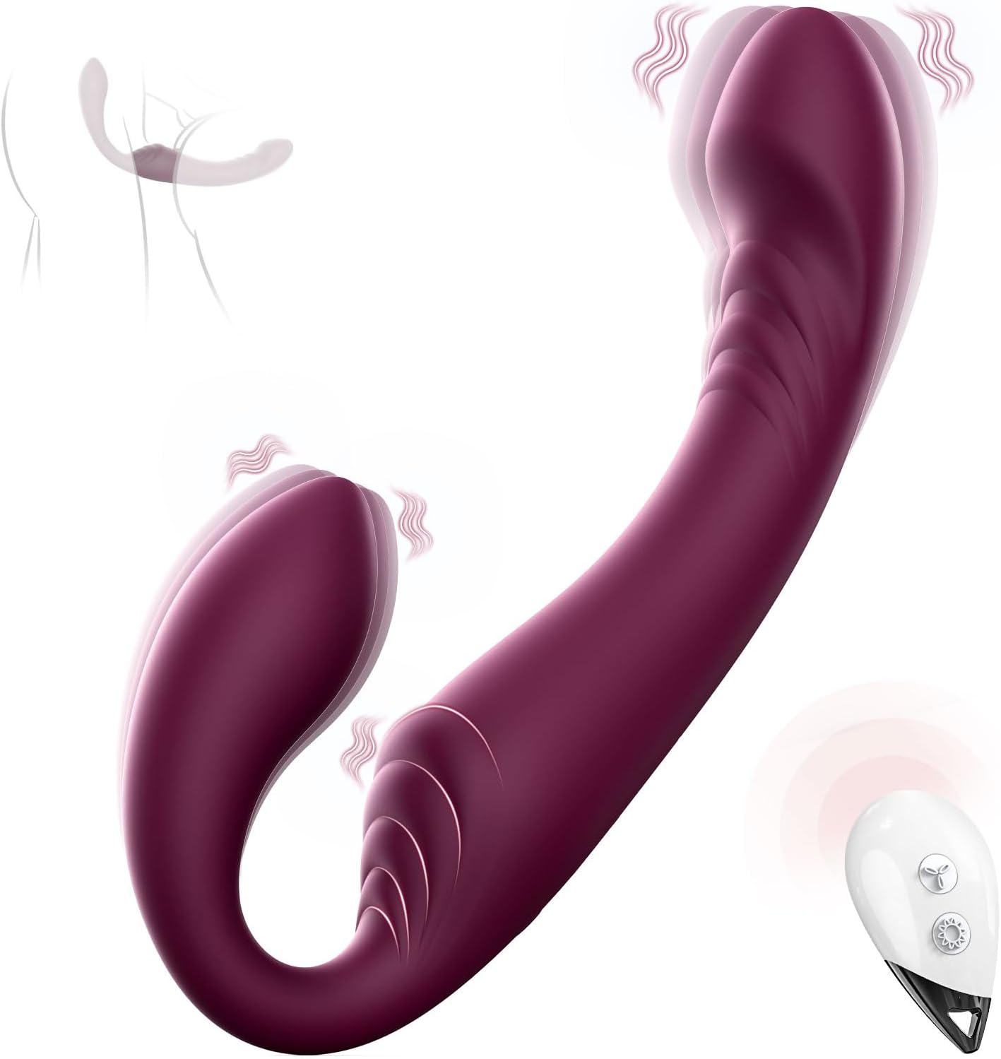 ThrioSync 3 - in - 1 Strapless Dual Ended Vibrator - Vixen | Nova Network