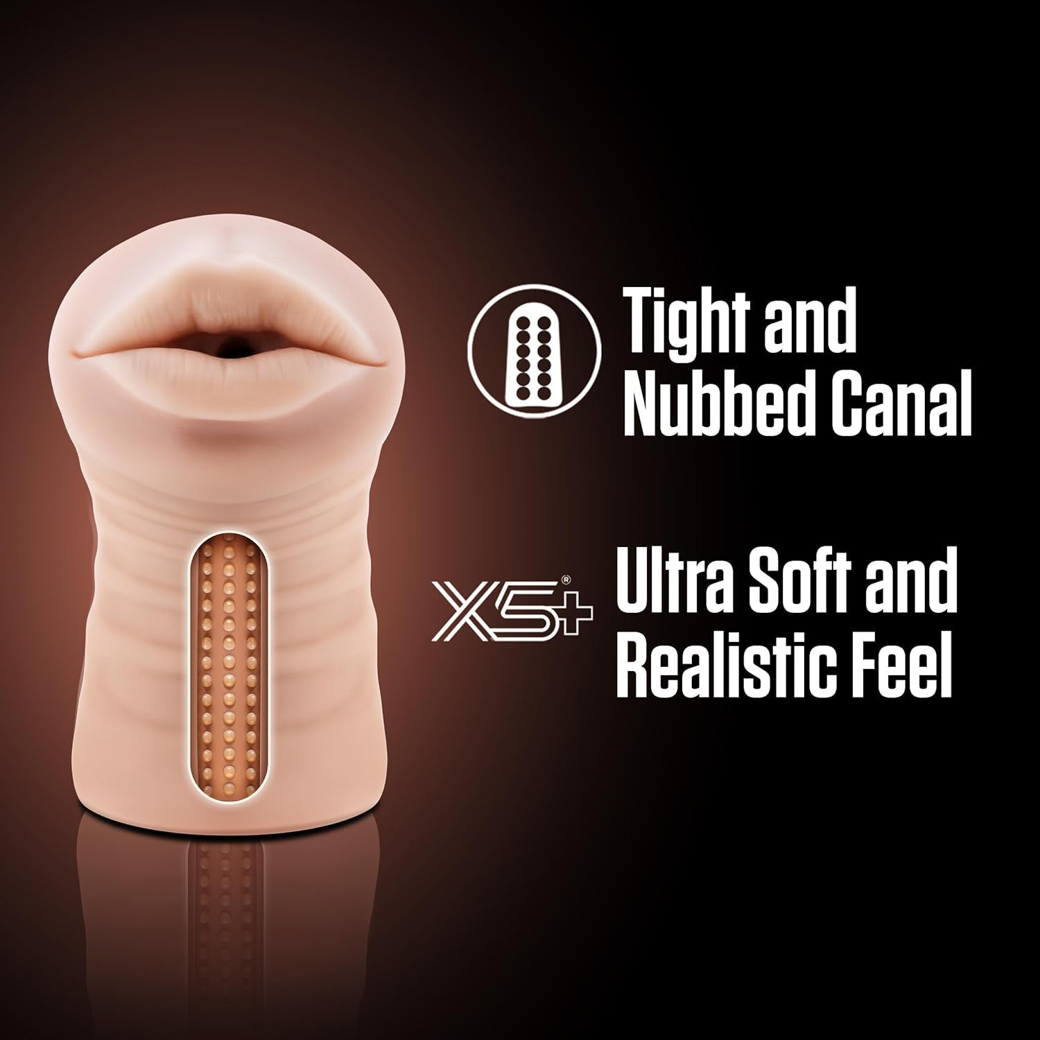 ThroatVibe Oral Pocket Pussy Stroker with Bullet Vibrator - Vixen | Nova Network