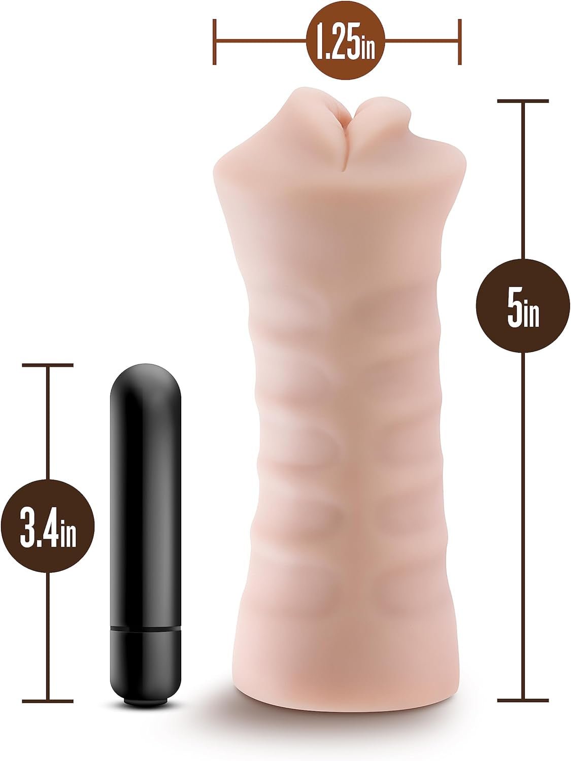 ThroatVibe Oral Pocket Pussy Stroker with Bullet Vibrator - Vixen | Nova Network