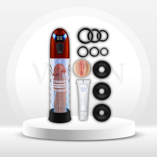 ThrottleCore 2-in-1 Penis Pump & Male Masturbator - Vixen Adult Playroom