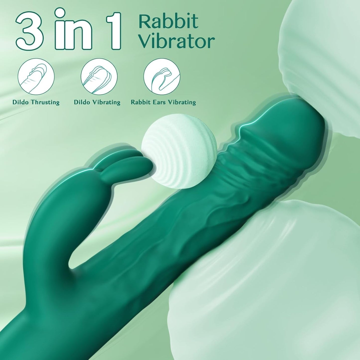 ThrustBunny 3 - in - 1 Rabbit Vibrator - Vixen | Nova Network
