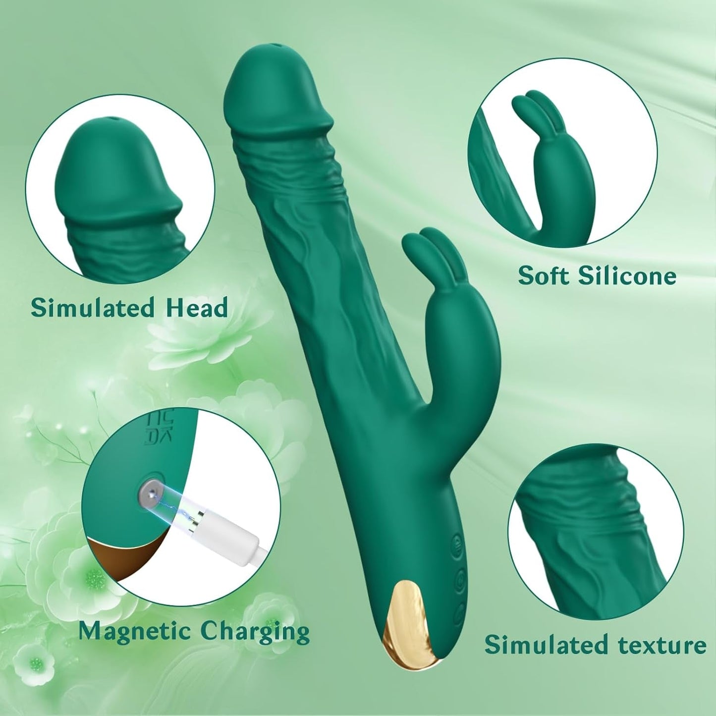 ThrustBunny 3 - in - 1 Rabbit Vibrator - Vixen | Nova Network