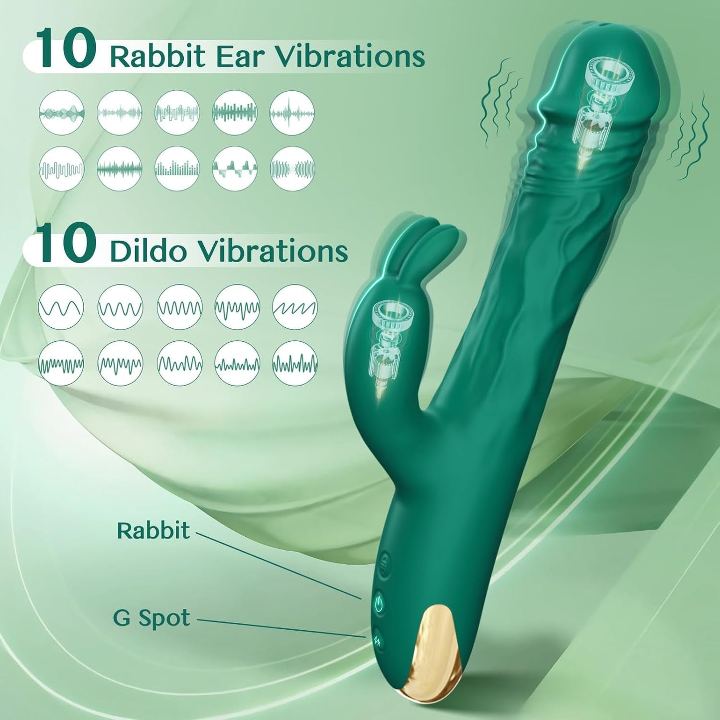 ThrustBunny 3 - in - 1 Rabbit Vibrator - Vixen | Nova Network