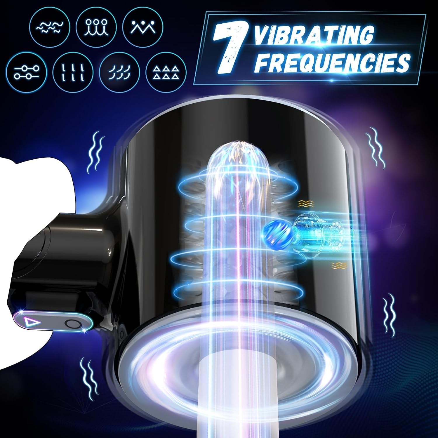 ThrustCore Automatic Stroker | 7 Thrusting & 7 Vibrating - Vixen Adult Playroom