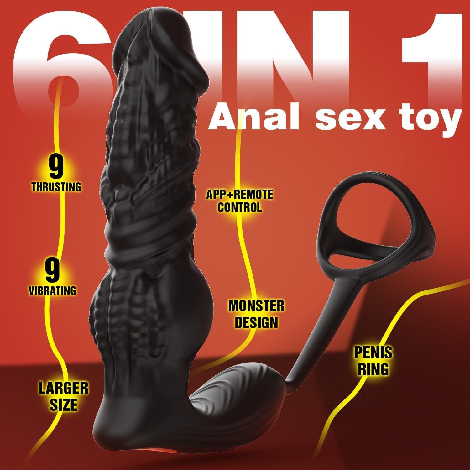 ThrustDrive Fast Thrusting Prostate Massager Cock Ring - Vixen | Nova Network