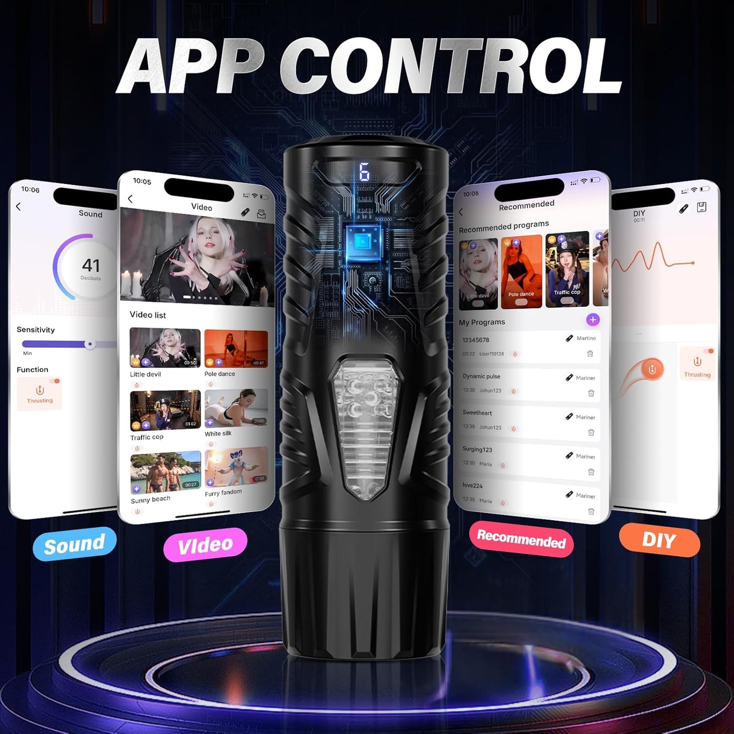 ThrustGlide App - Controlled Masturbator - Vixen | Nova Network