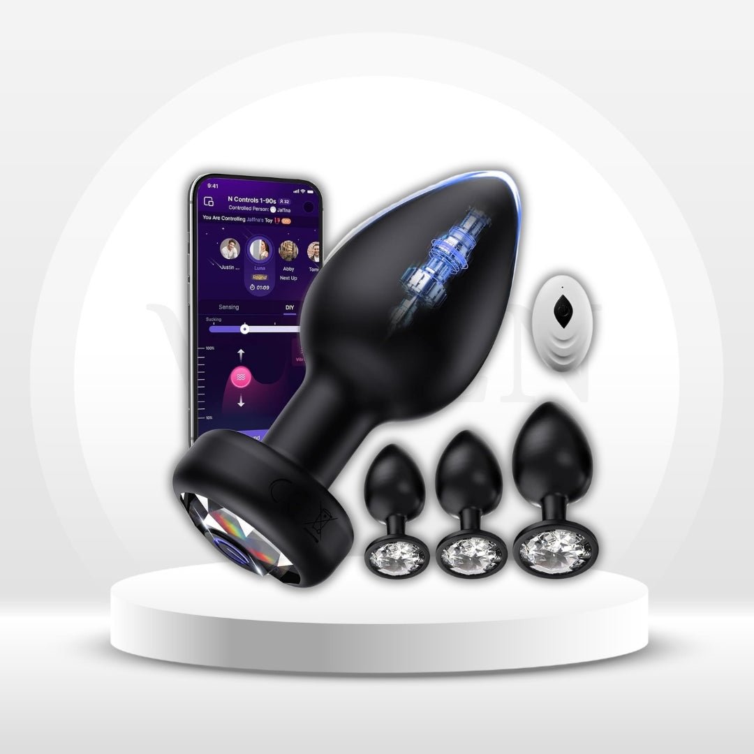 ThrustHaven 4-Pc Anal Plug Kit - 10 Modes - Vixen Adult Playroom