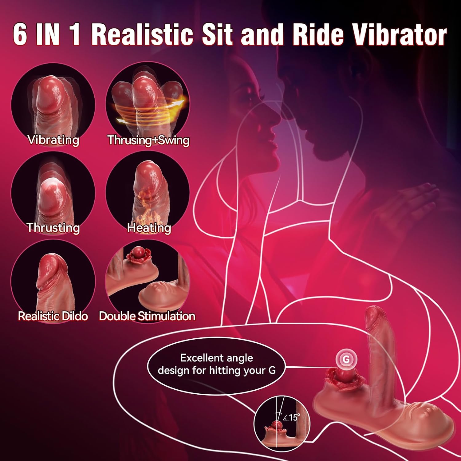 ThrustHeat Ride - On Vibrator with Remote Control - Vixen | Nova Network
