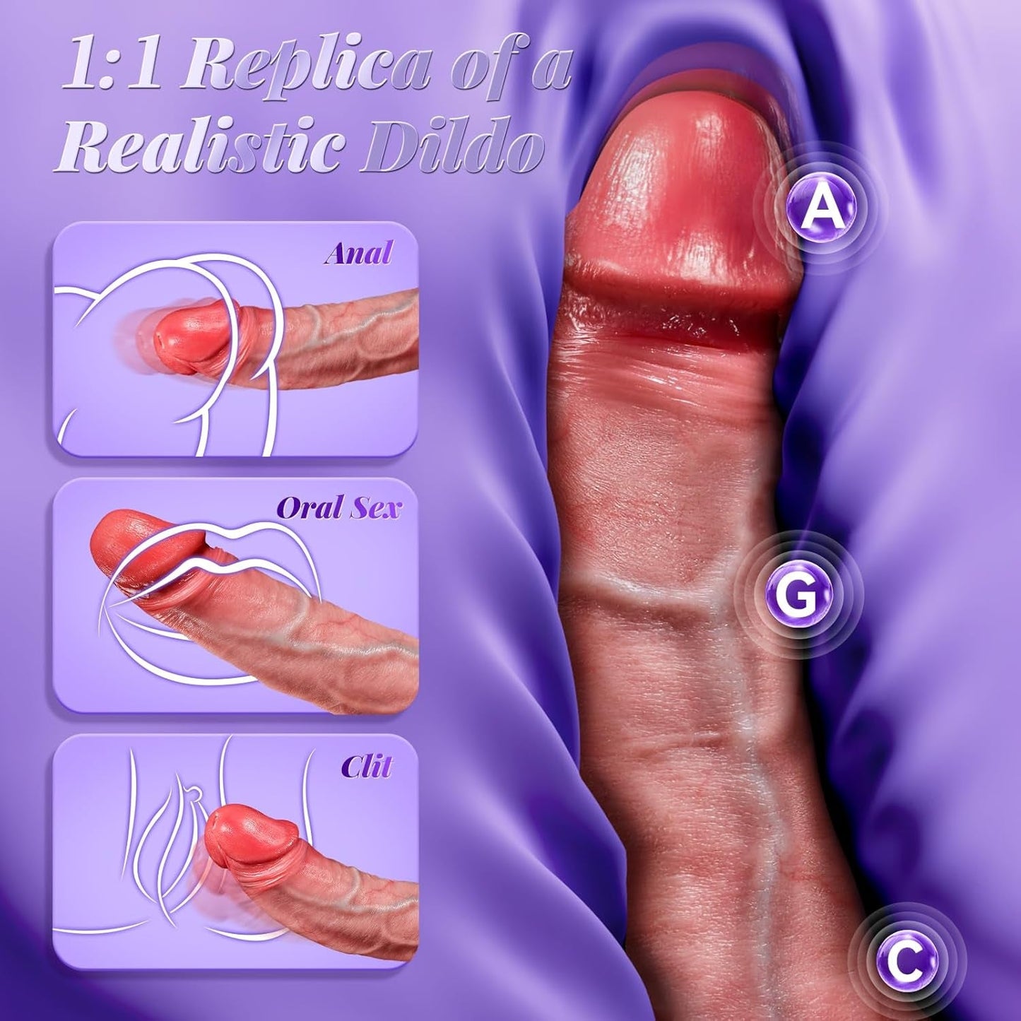 Thrusting Dildo Vibrator Sex Toys - AI Sync Adult Toys Smart APP Realistic Dildos with 9 Thrusting & 9 Vibrating Modes for G Spot Anal Sex Stimulation, Soft Silicone Dildos for Couples Women Pleasure - Vixen | Nova Network