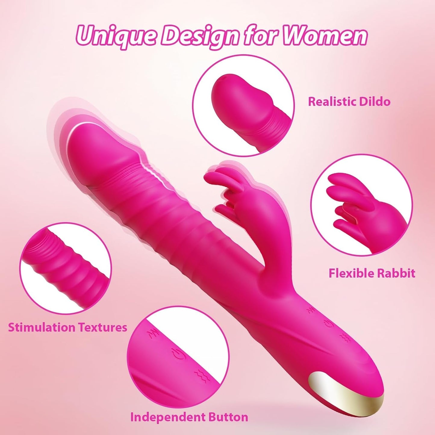 ThrustJoy 3 - in - 1 Rabbit Vibrator - Vixen | Nova Network