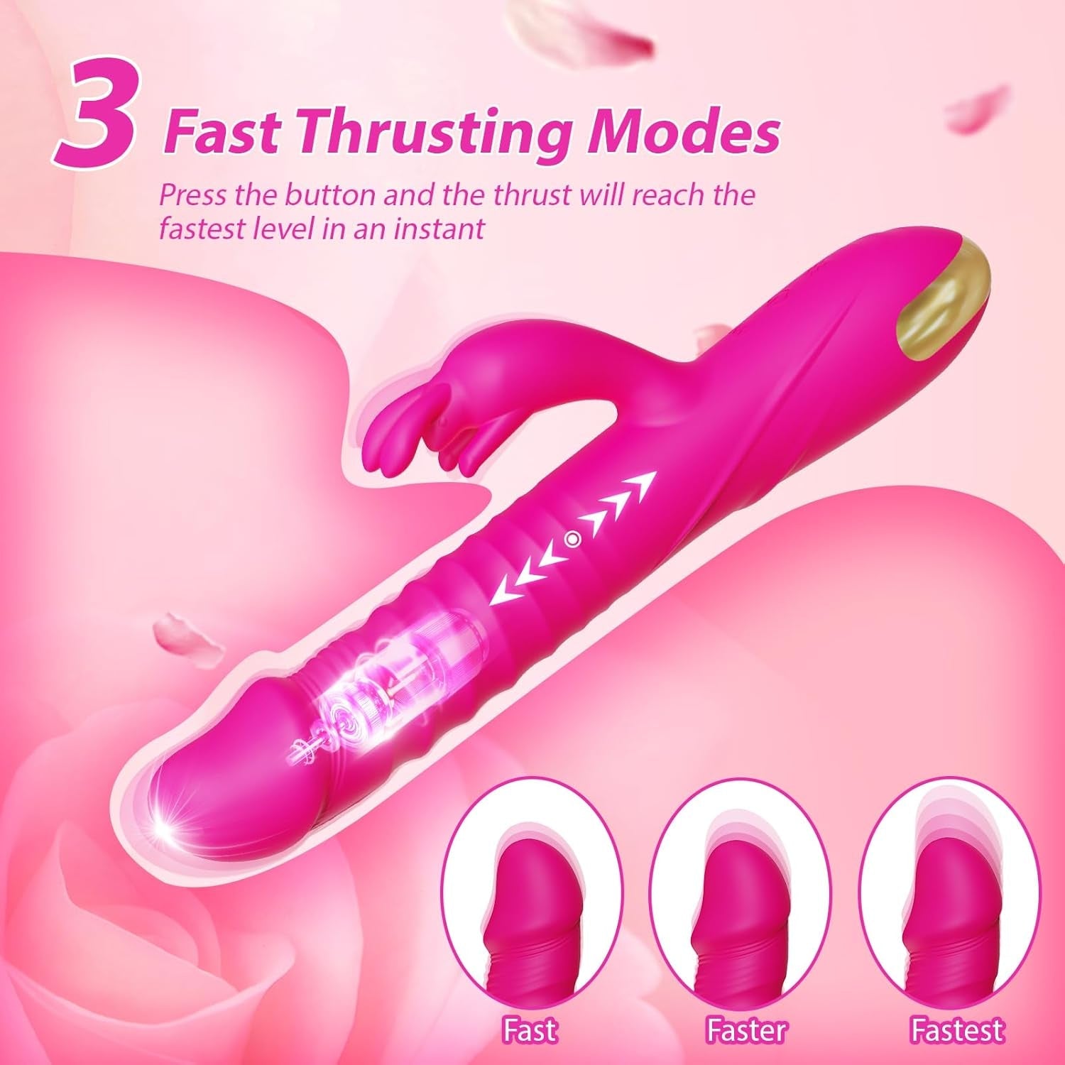 ThrustJoy 3 - in - 1 Rabbit Vibrator - Vixen | Nova Network