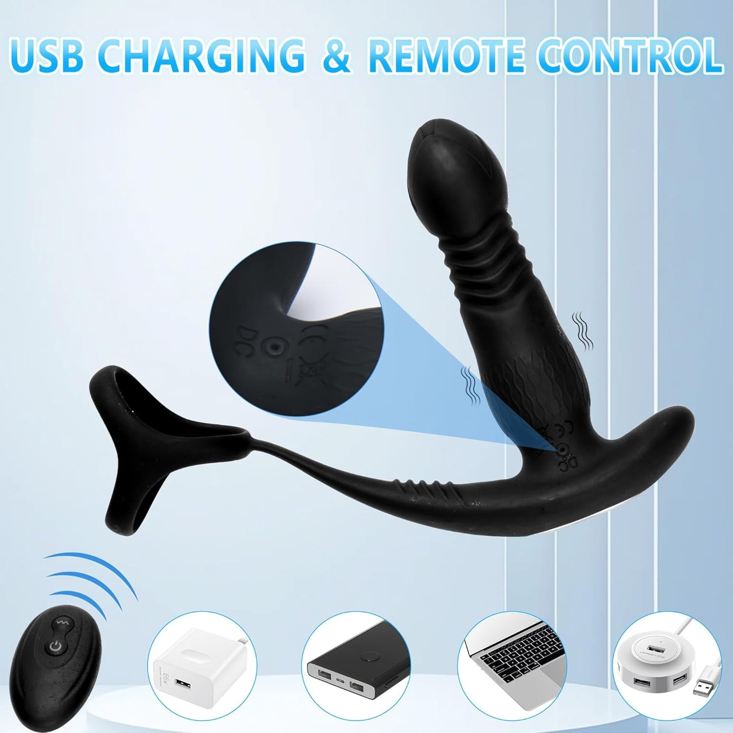 ThrustLock Thrusting Prostate Massager Cock Ring - Vixen | Nova Network