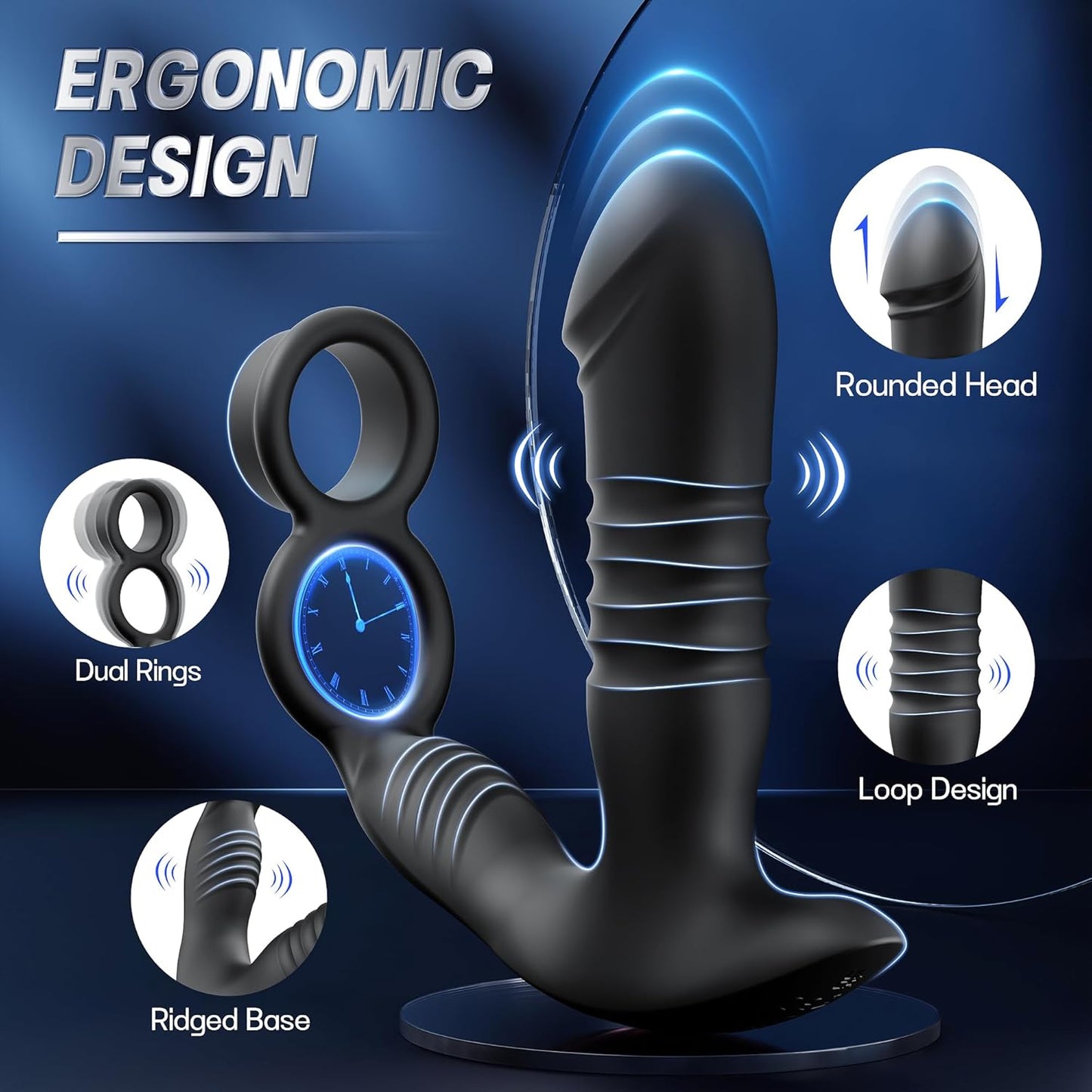 ThrustMate 3 - in - 1 Prostate Massager Cock Ring - Vixen | Nova Network