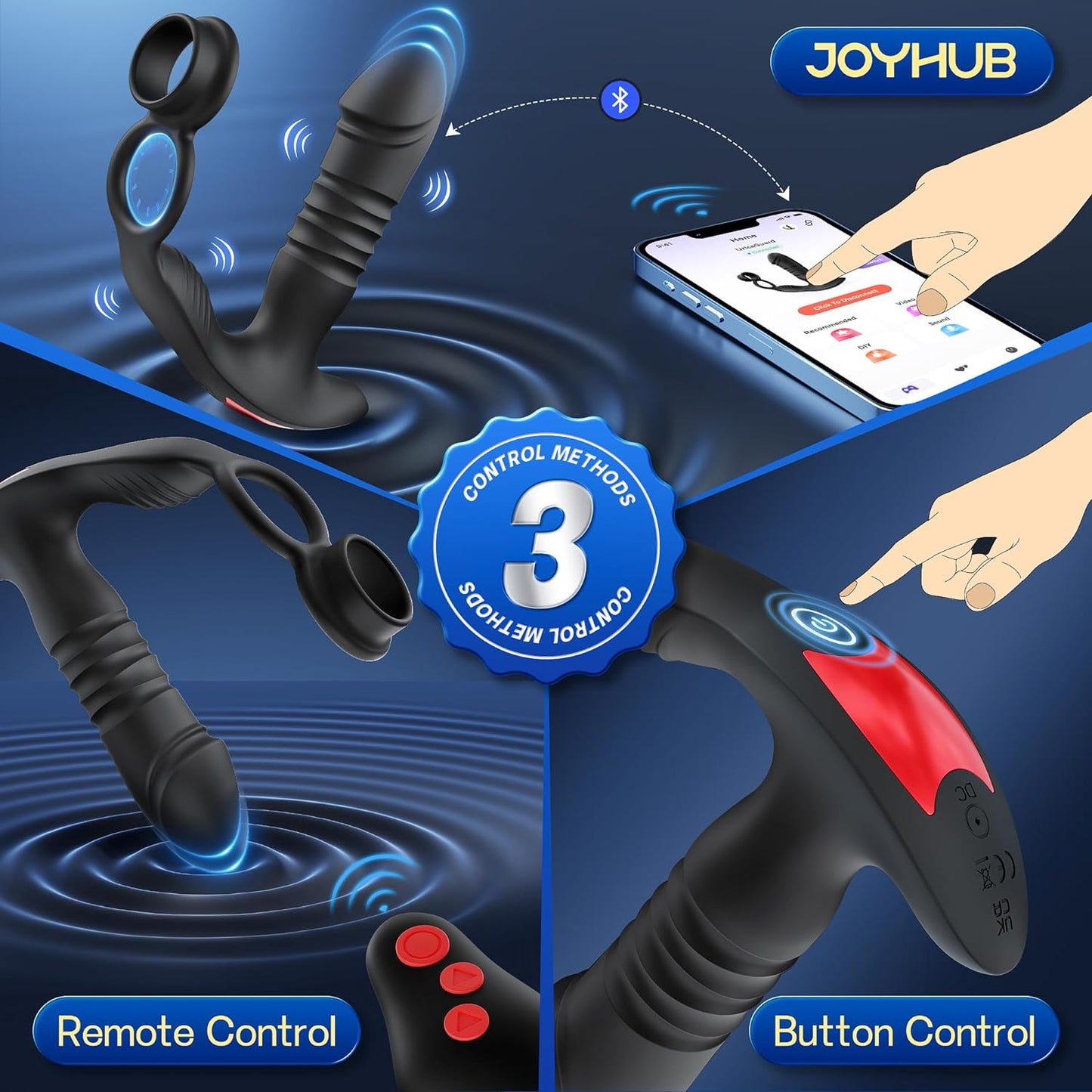 ThrustMate 3 - in - 1 Prostate Massager Cock Ring - Vixen | Nova Network