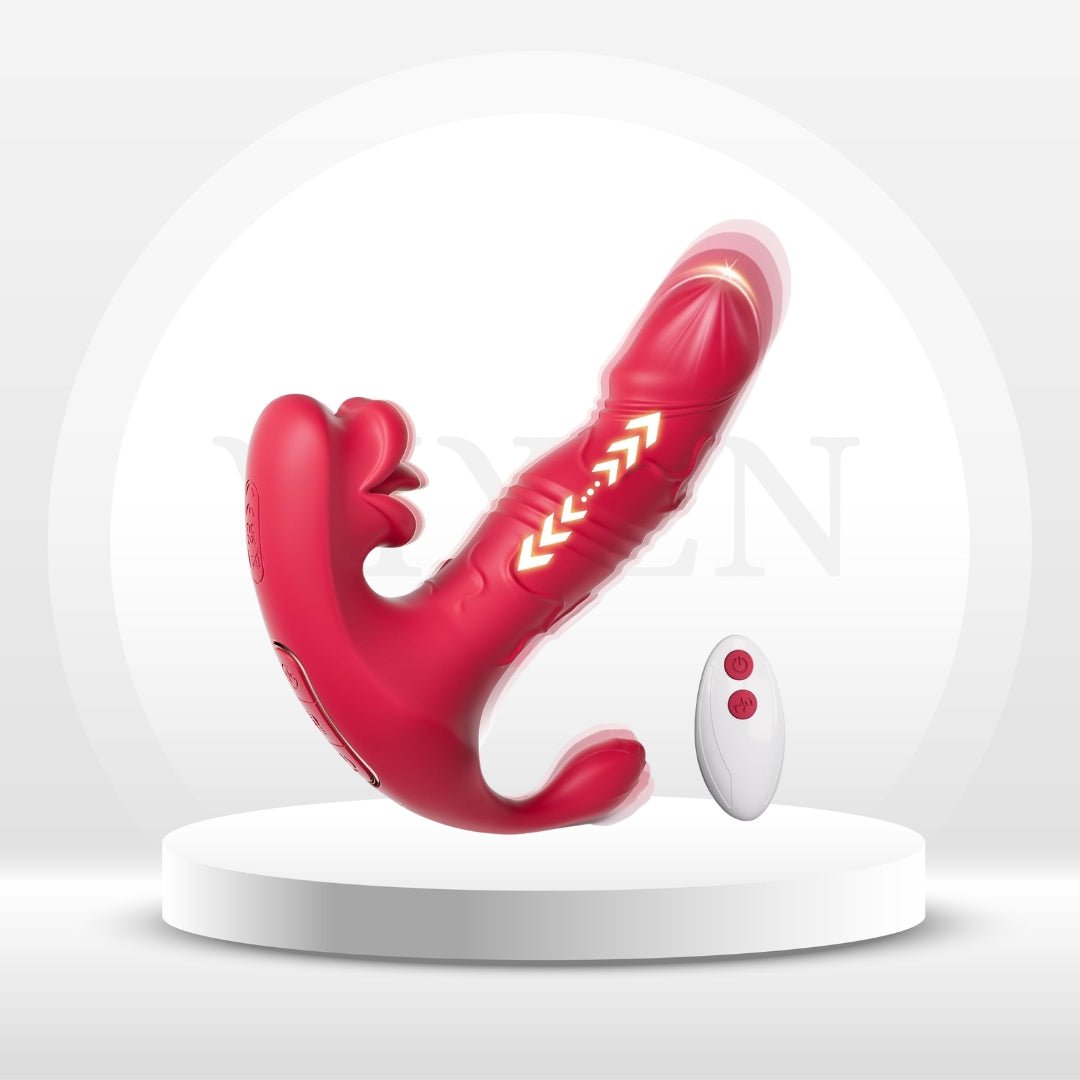 ThrustMuse Triple Stimulation Thrusting Wearable Vibrator - Vixen | Nova Network