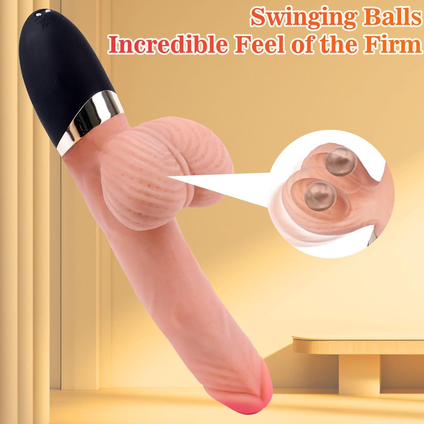 ThrustRod 4 - in - 1 Dildo Machine with Swinging Balls - Vixen | Nova Network