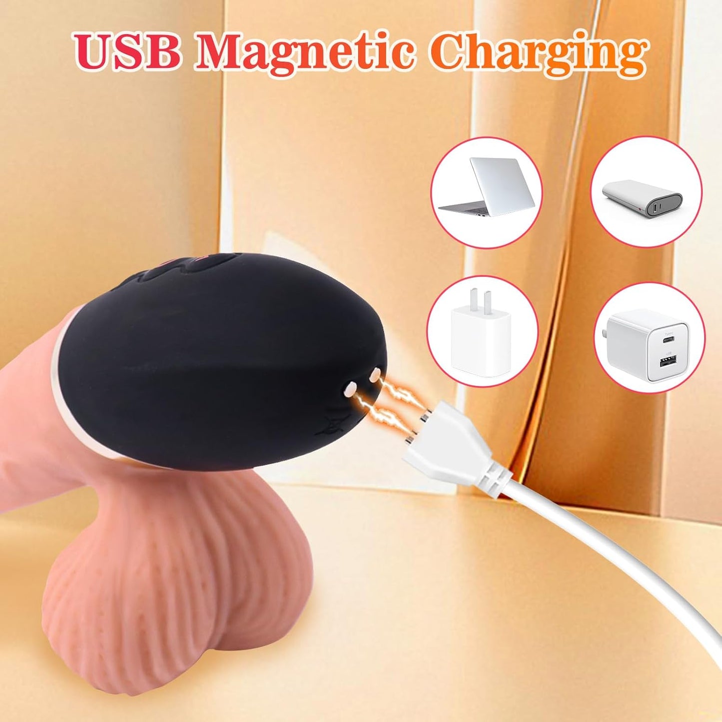 ThrustRod 4 - in - 1 Dildo Machine with Swinging Balls - Vixen | Nova Network