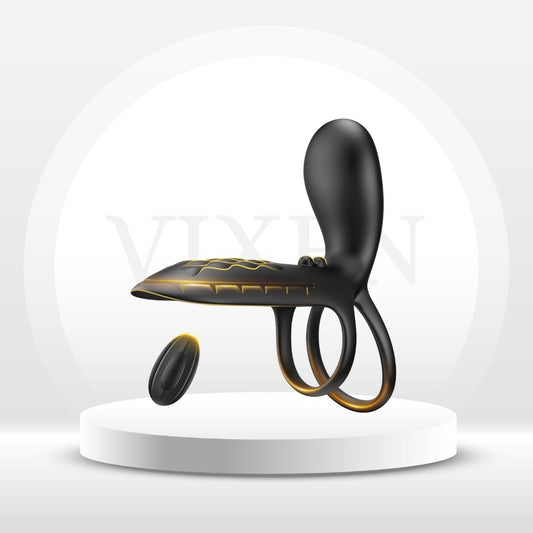 ThrustSync Vibrating Dual Cock Ring for Couples - Vixen | Nova Network