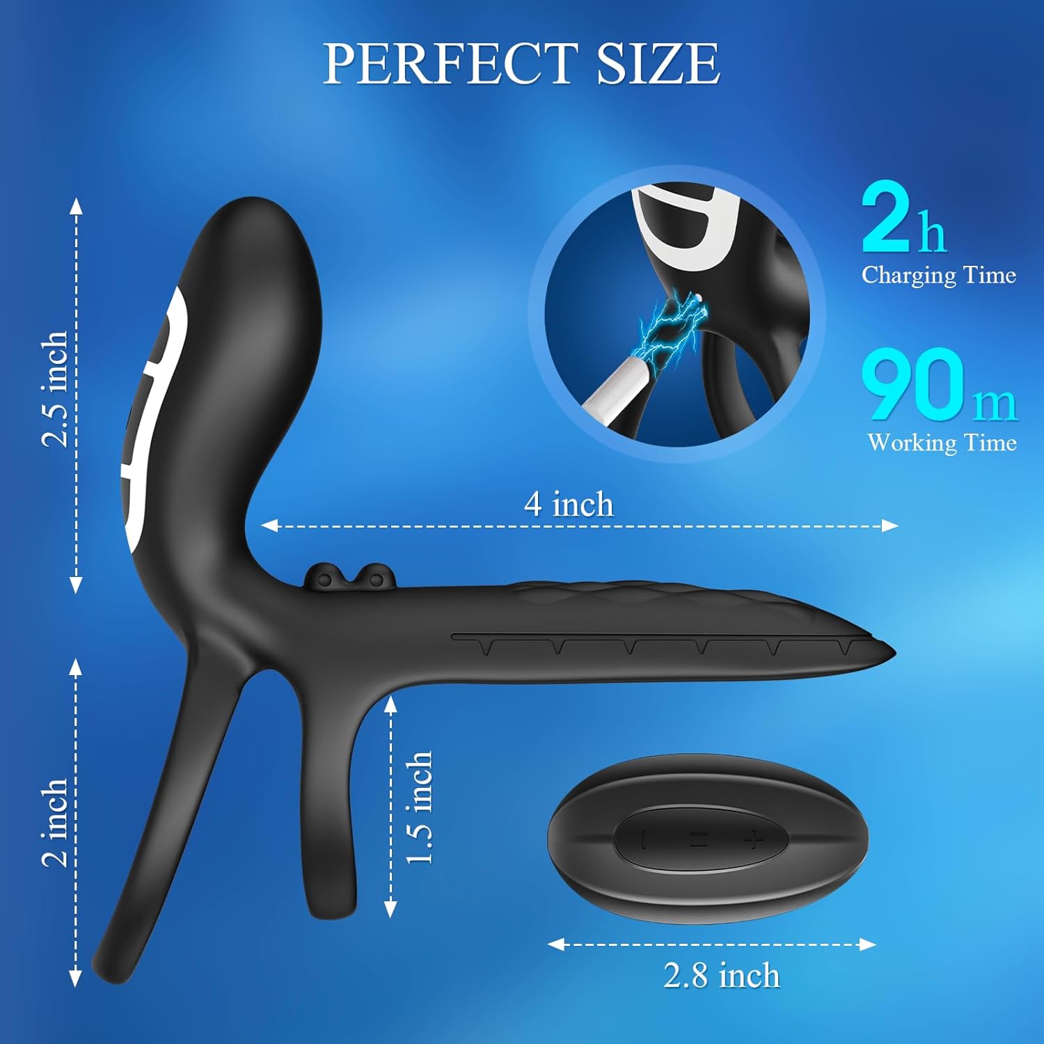 ThrustSync Vibrating Dual Cock Ring for Couples - Vixen | Nova Network