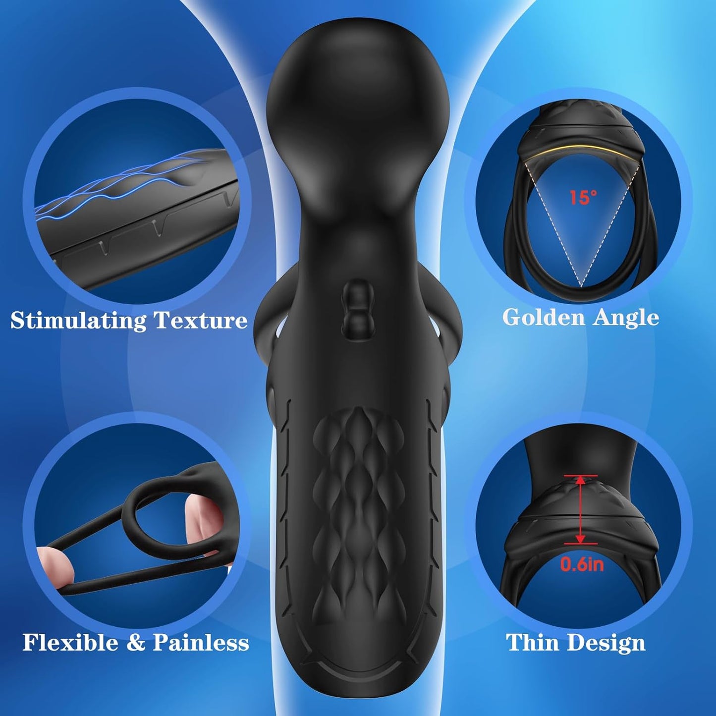 ThrustSync Vibrating Dual Cock Ring for Couples - Vixen | Nova Network