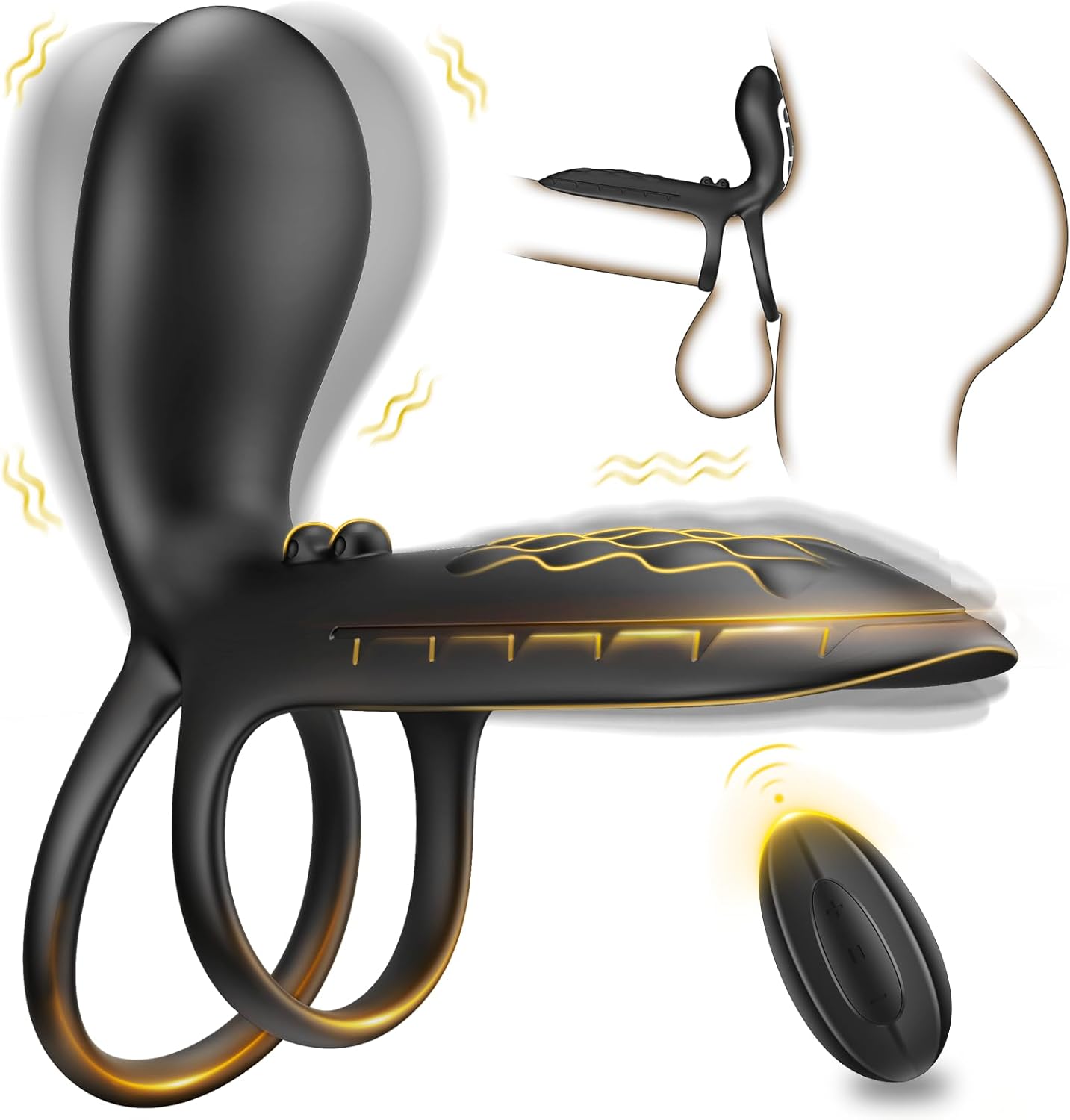 ThrustSync Vibrating Dual Cock Ring for Couples - Vixen | Nova Network