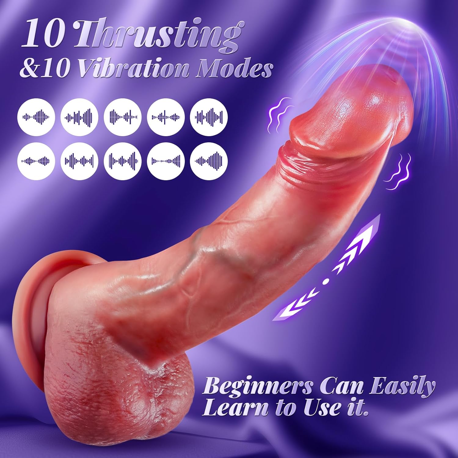 ThrustX Realistic Thrusting Dildo Vibrator - Vixen | Nova Network