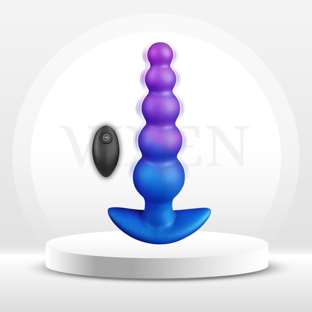 TideBead Vibrating Anal Beads with Remote Control and 10 Modes - Vixen Adult Playroom