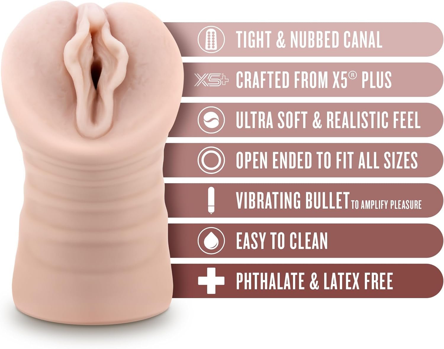 TightRush Vibrating Pocket Pussy Stroker - Vixen | Nova Network