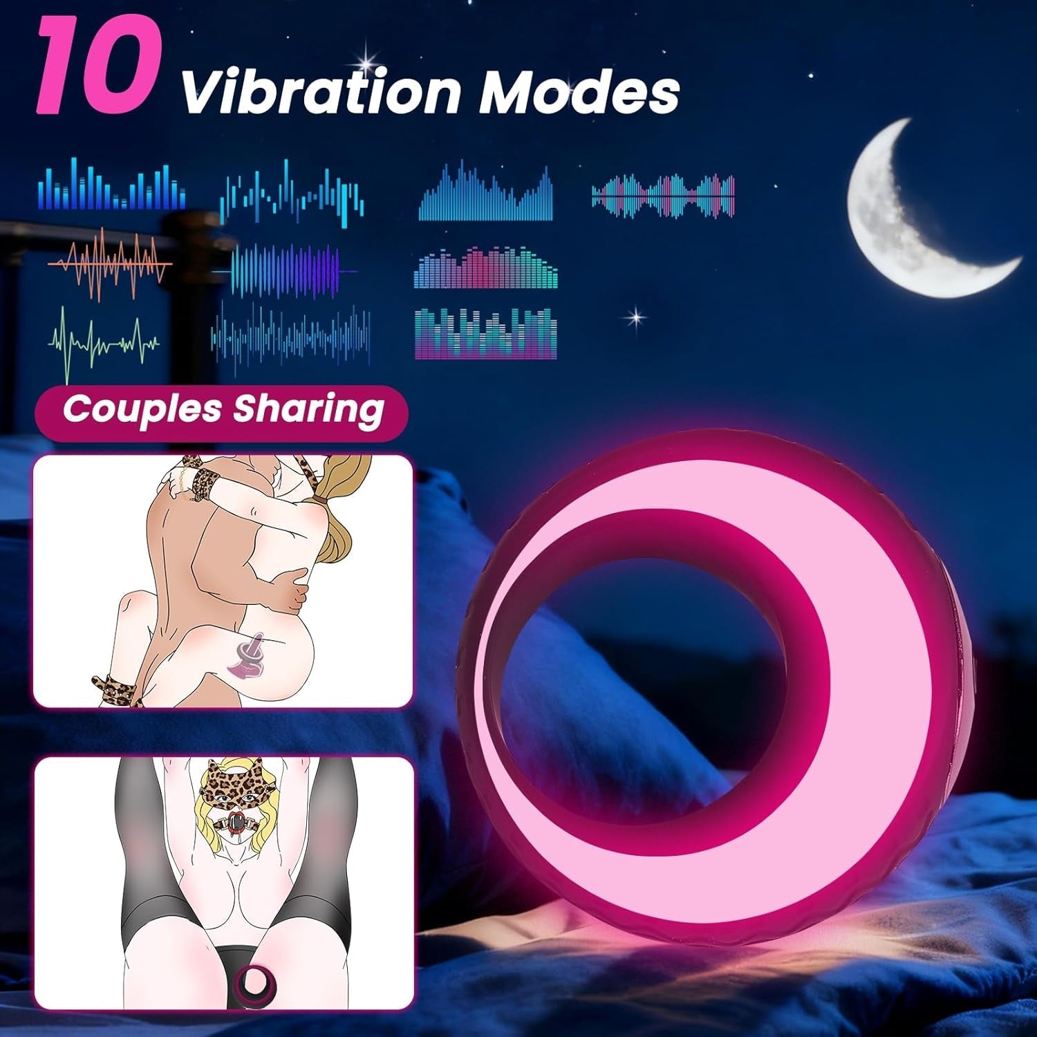 TireTease App - Control Vibrating Cock Ring for Couples - Vixen | Nova Network