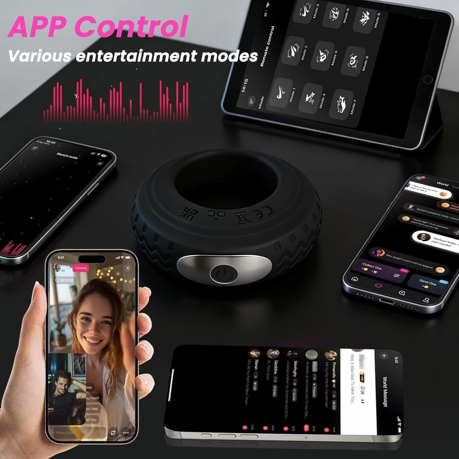TireTease App - Control Vibrating Cock Ring for Couples - Vixen | Nova Network