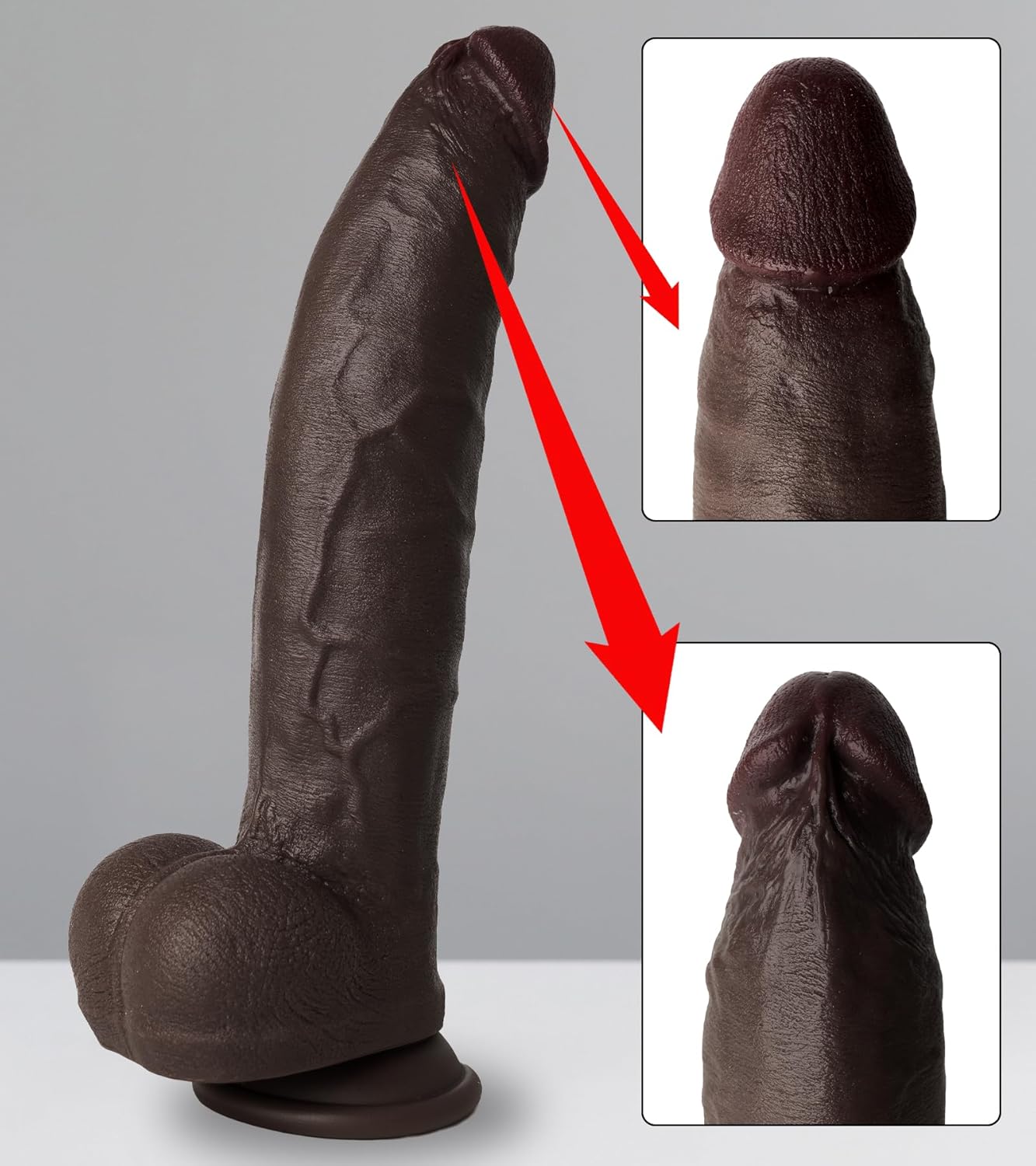 TitanBlack Curve Master Dildo 12" - Vixen | Nova Network