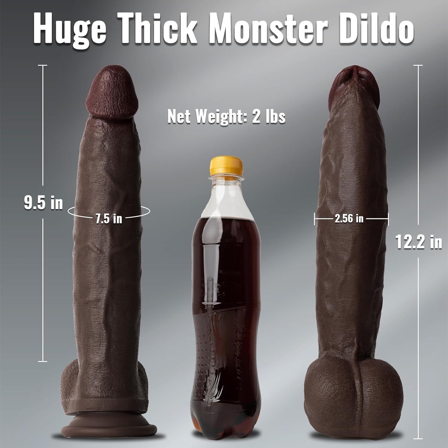 TitanBlack Curve Master Dildo 12" - Vixen | Nova Network