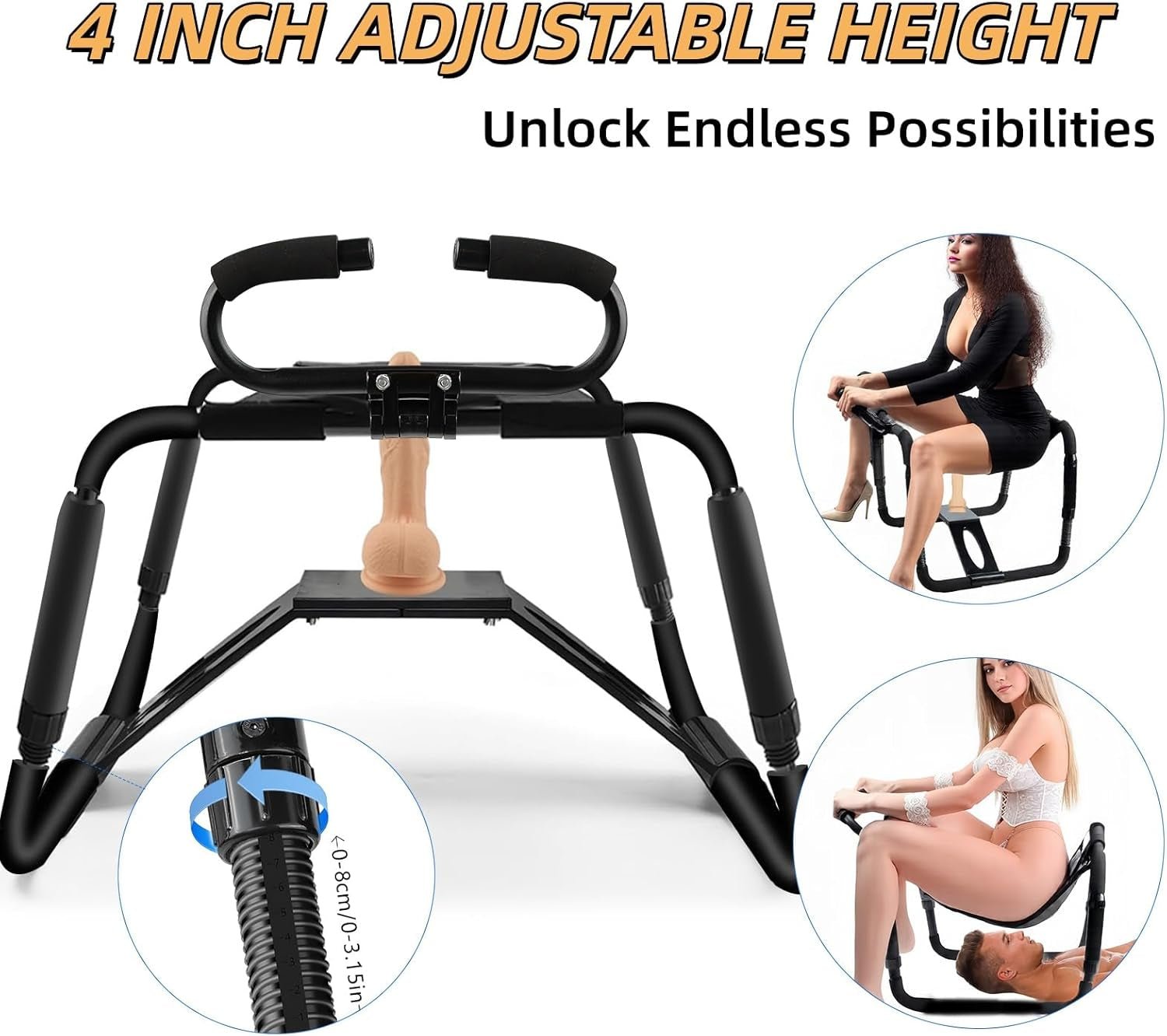 TitanFlex Adjustable Intimacy Chair with Support Straps - Vixen | Nova Network