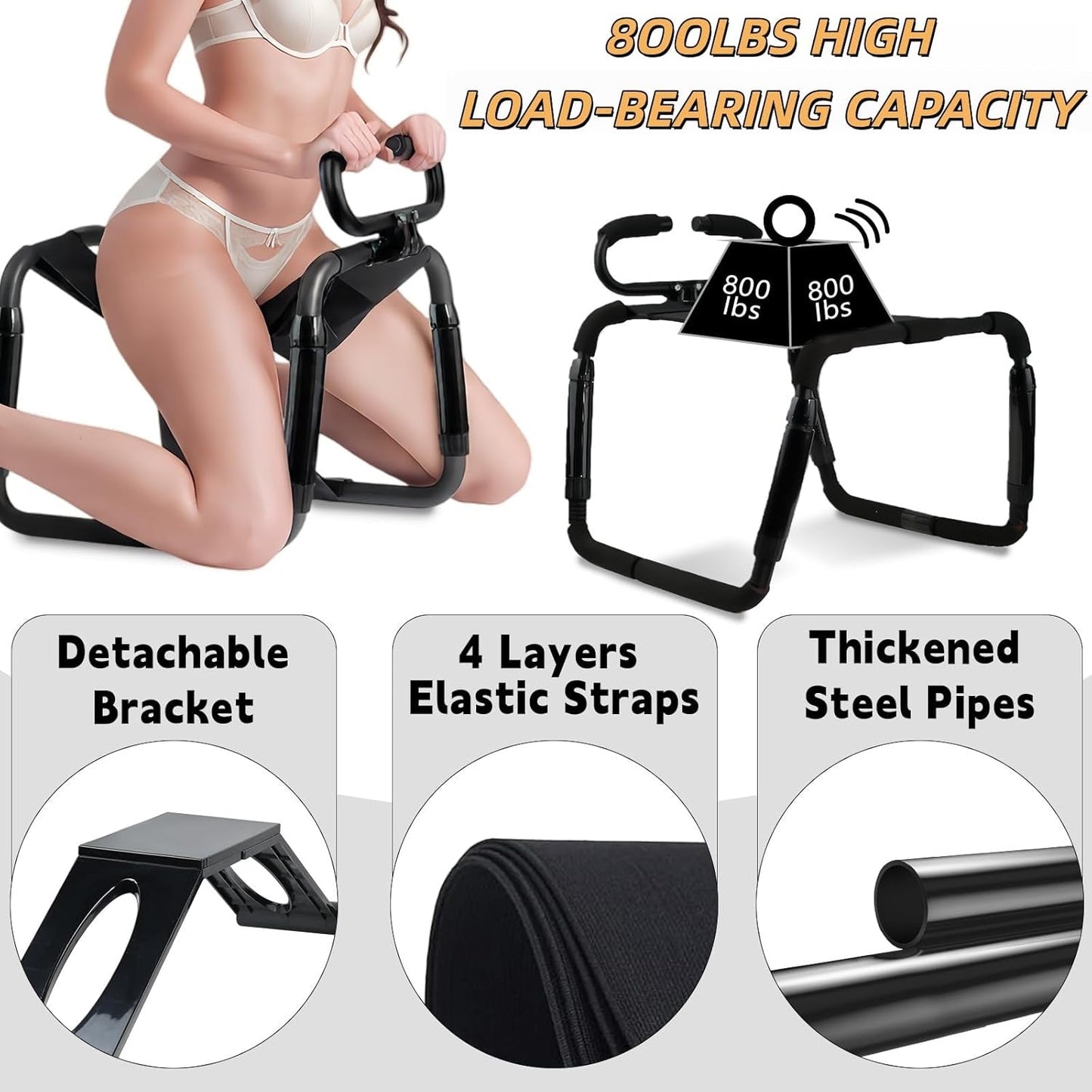 TitanFlex Adjustable Intimacy Chair with Support Straps - Vixen | Nova Network