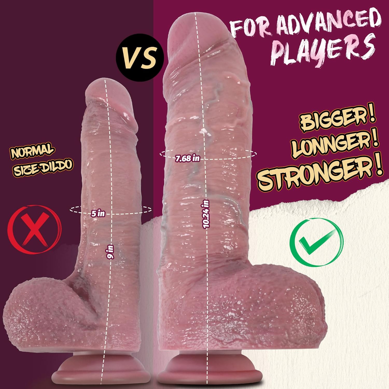 TitanHeat Oversized Thrusting Dildo - Vixen | Nova Network