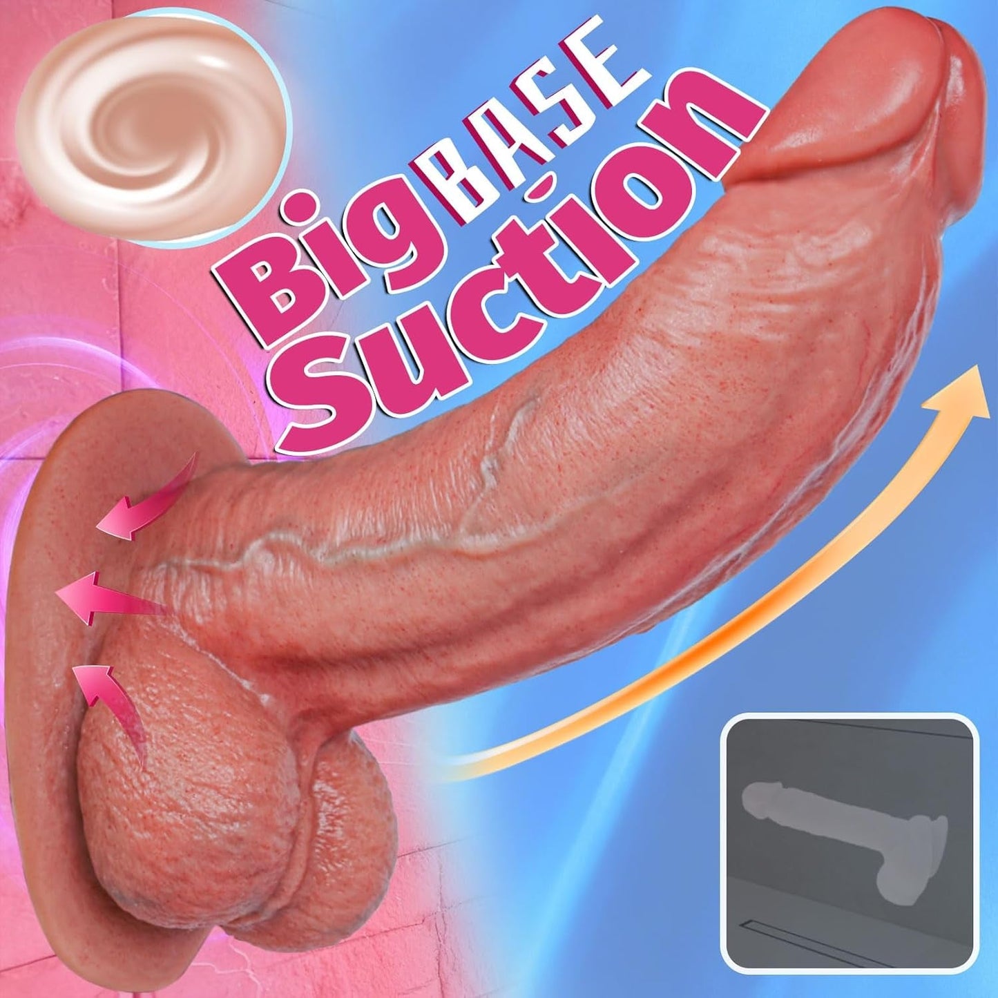 TitanRealm 11.2" Realistic Dildo | Dual-Density Suction Cup - Vixen | Nova Network