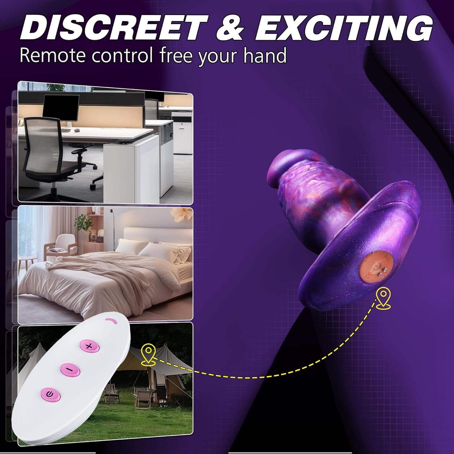 TitanTaper Large Remote - Controlled Vibrating Butt Plug - Vixen | Nova Network
