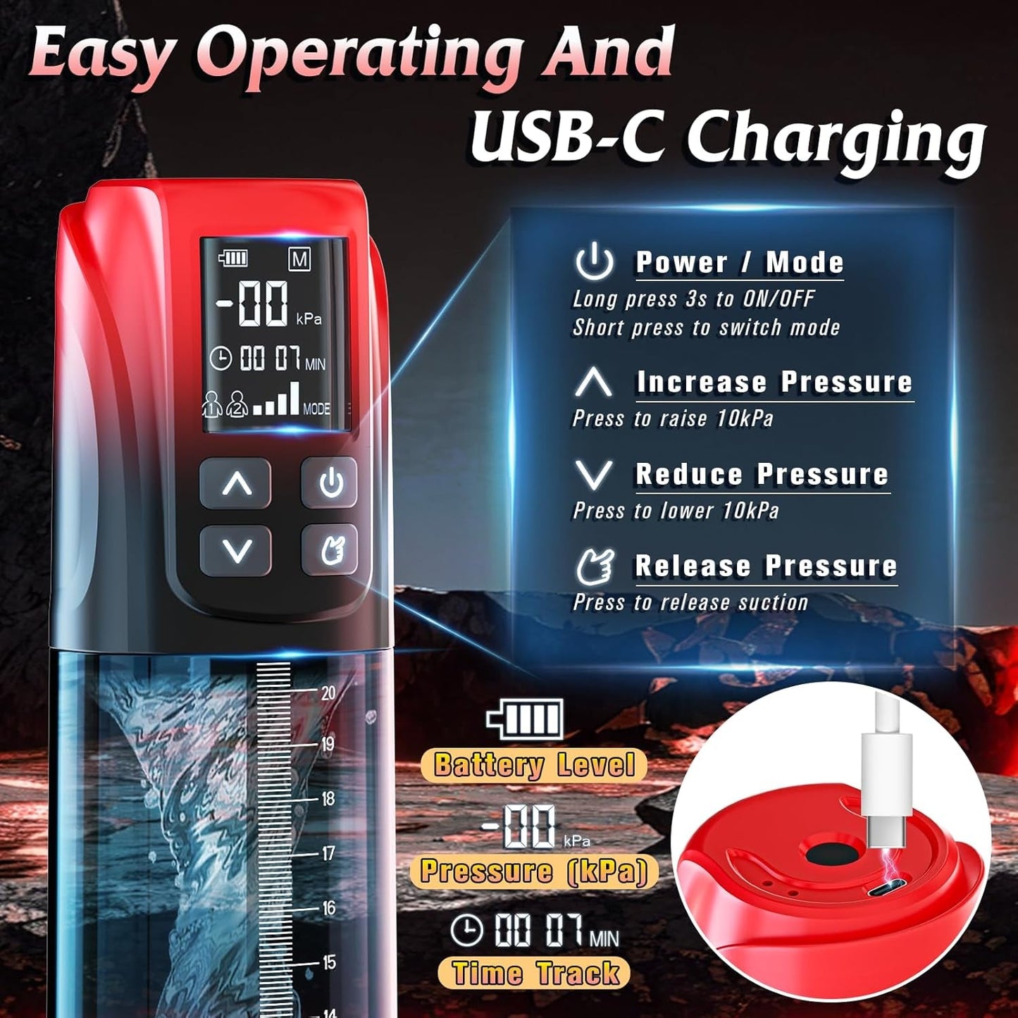 TitanVac Pro Digital Display Penis Pump - Vixen | Nova Network