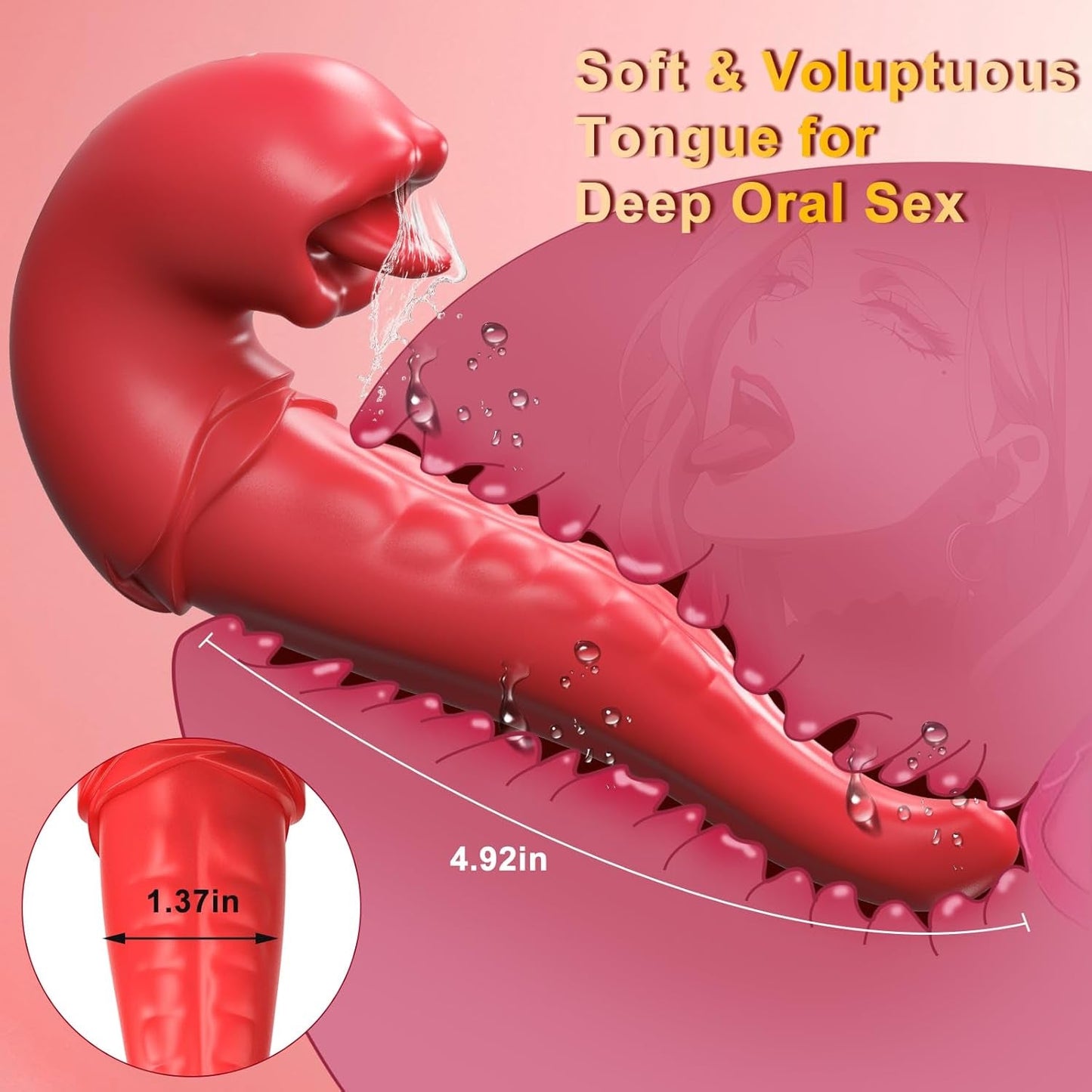 TongueMuse App Control Tongue Flapping Vibrator - Vixen | Nova Network