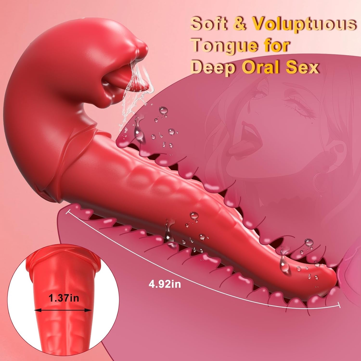 TongueMuse App Control Tongue Flapping Vibrator - Vixen | Nova Network