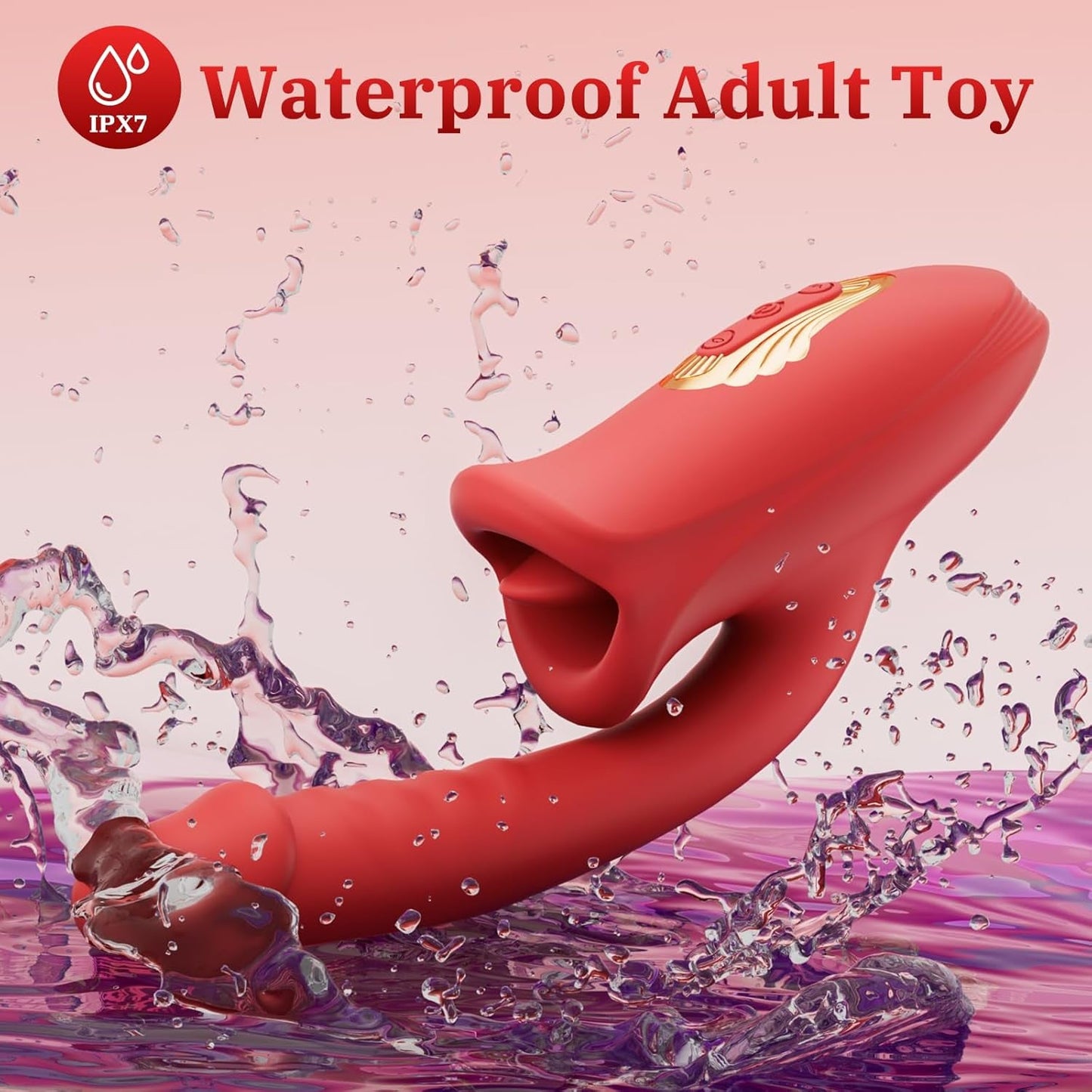 TongueRidge 3 - in - 1 Rose G - Spot Tongue Vibrator - Vixen | Nova Network