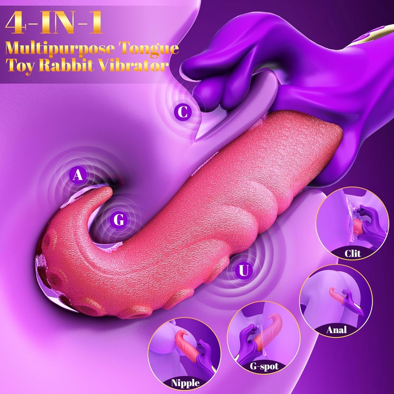 TongueRush App - Controlled Tongue Rabbit Vibrator - Vixen | Nova Network