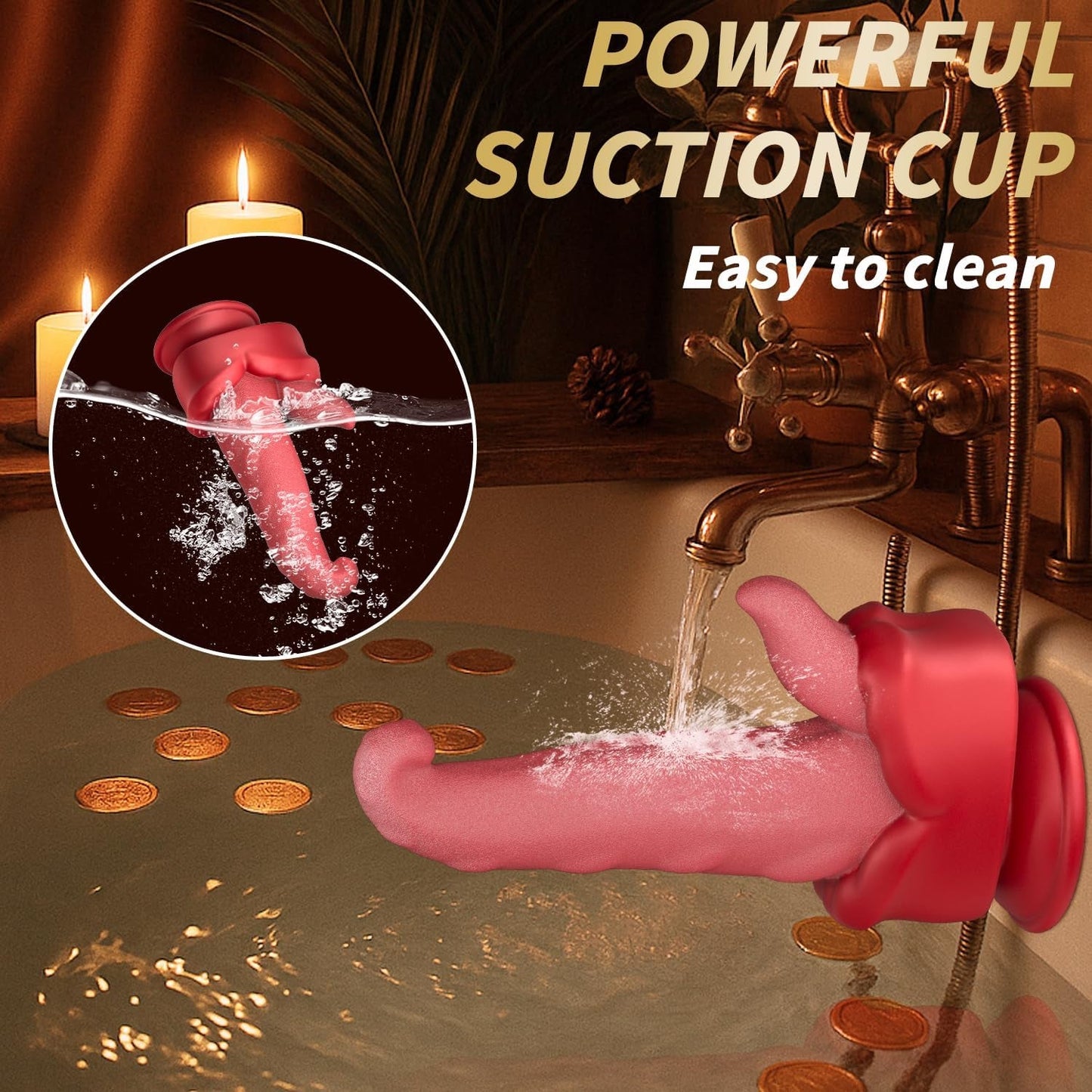 TongueThrust Multi - Stimulation Thrusting Dildo Vibrator - Vixen | Nova Network