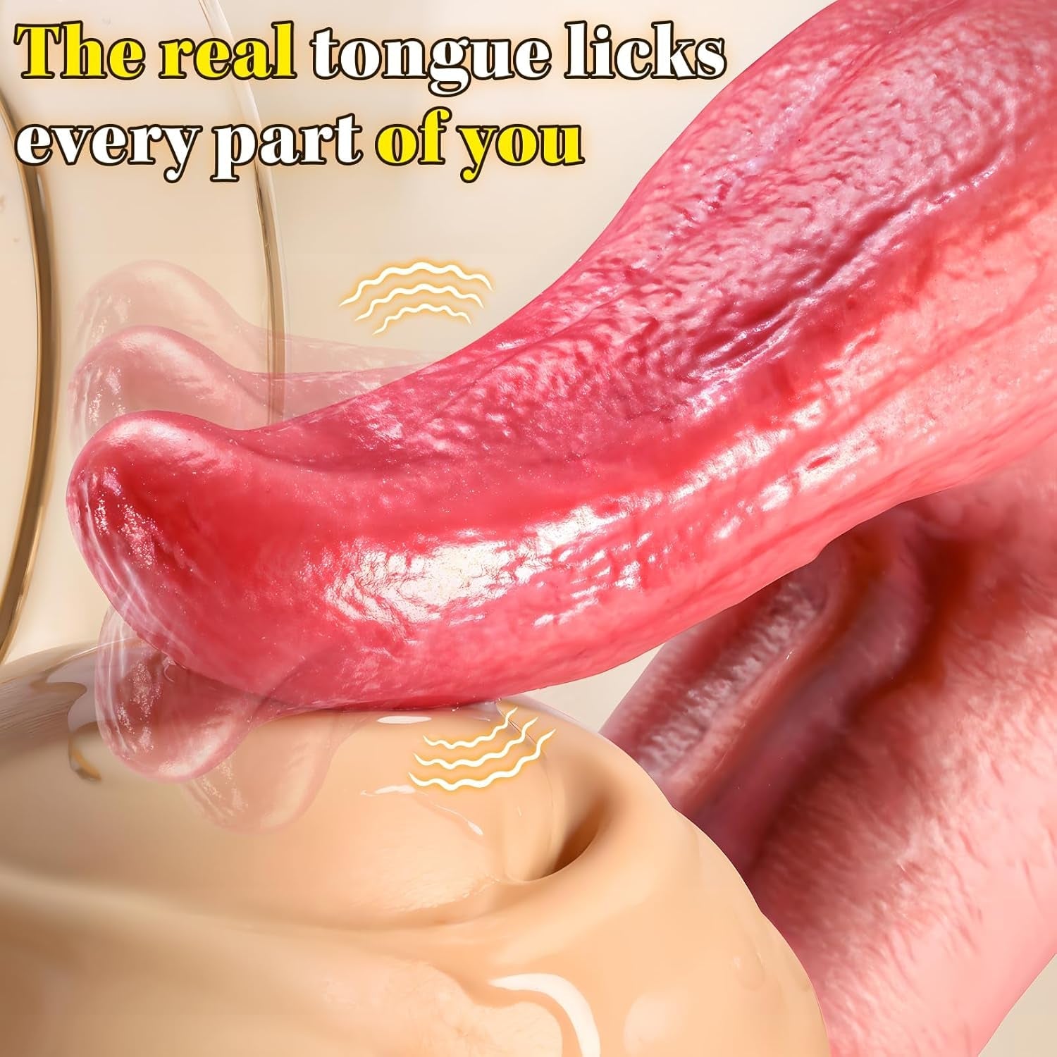 TongueTide 9" Thrusting Tongue-Licking Dildo Vibrator - Vixen | Nova Network