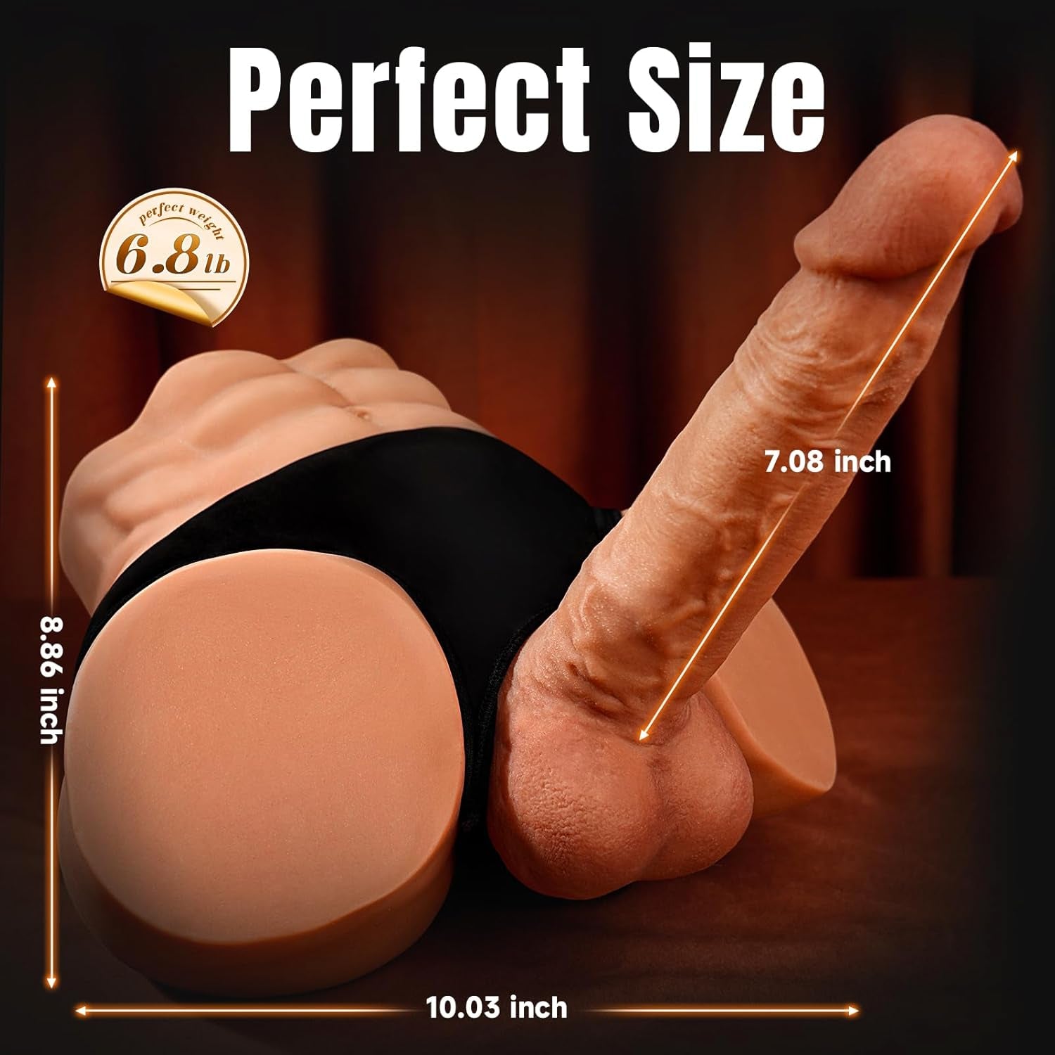 TorqueTorso 6.8lb Male Sex Doll with Huge Dildo - Vixen | Nova Network