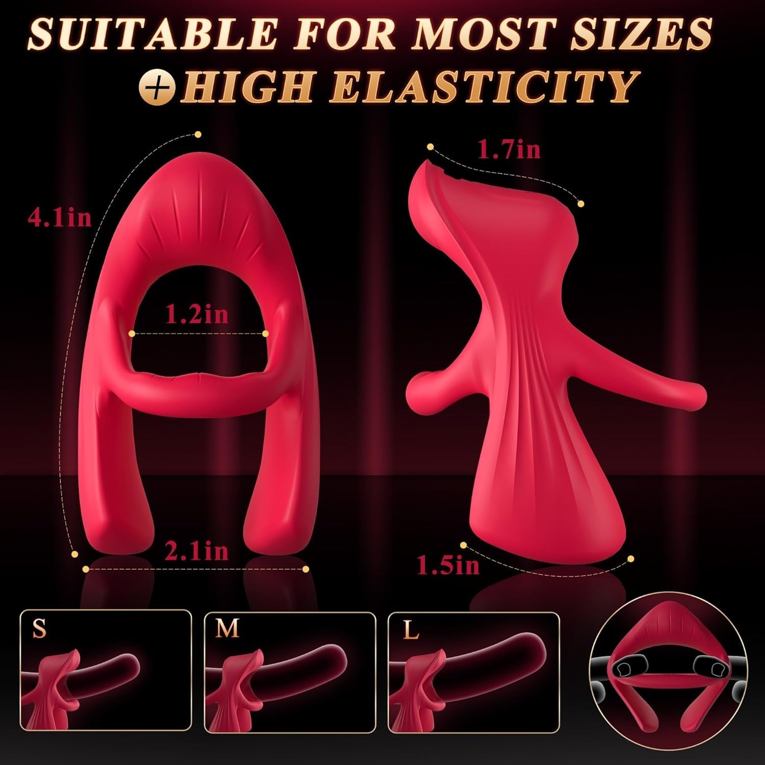 TorqueWave AI Triple Motor Cock Ring - Vixen | Nova Network