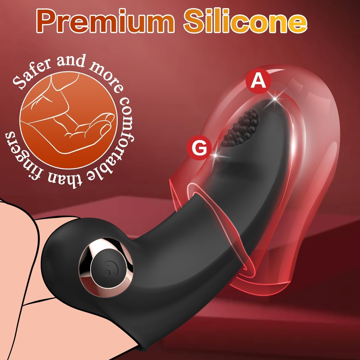 TouchMuse Mini Fingering Vibrator for Couples - Vixen | Nova Network