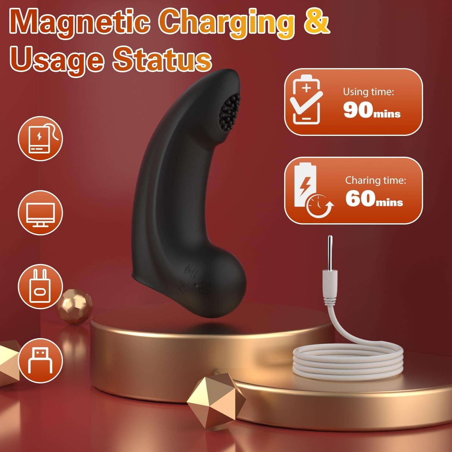 TouchMuse Mini Fingering Vibrator for Couples - Vixen | Nova Network